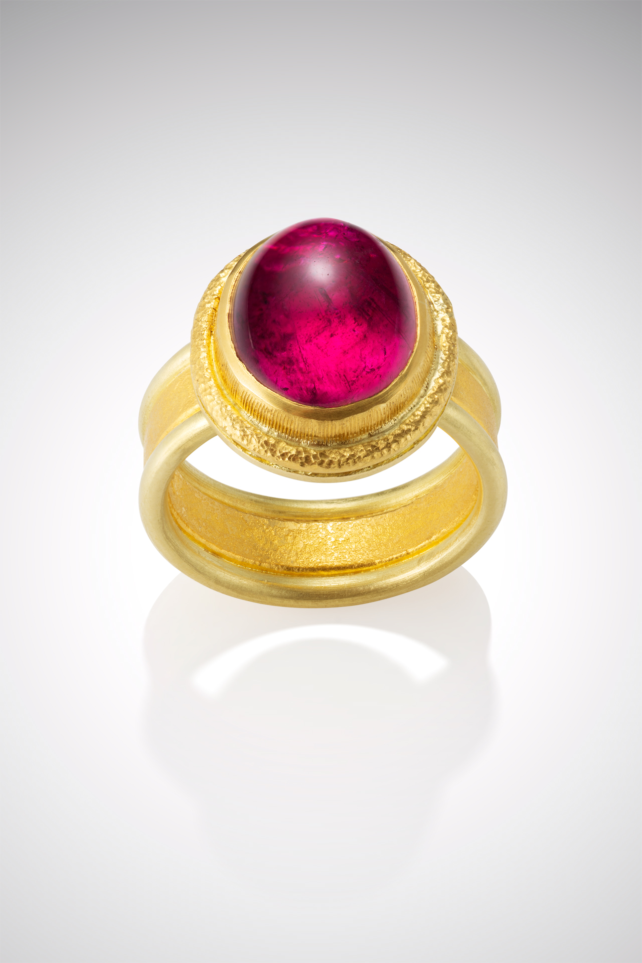 Hot Pink Agate Stone Ring - Hello Supply Modern Jewelry