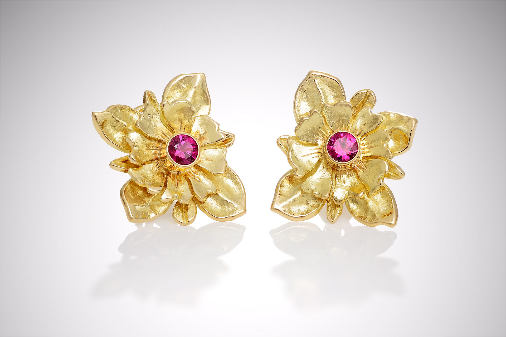 Big hotsell ruby earrings